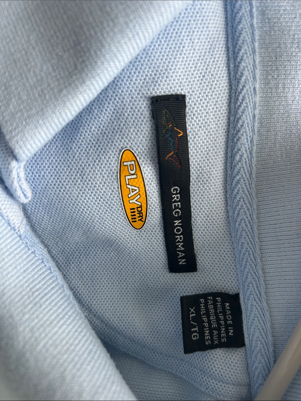 Greg Norman Collection Men's Light Blue Performance Polo